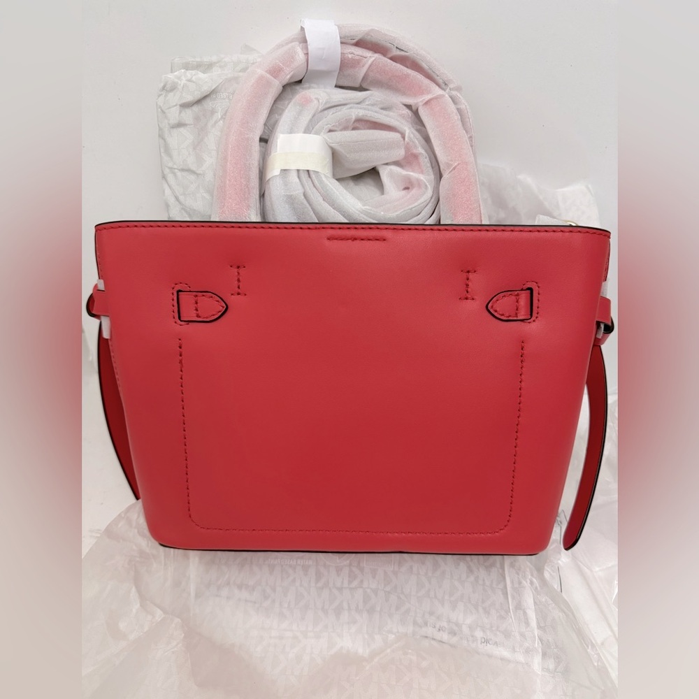 Michael Kors Hamilton Legacy Small Leather  Belted Satchel - Picture 11 of 11